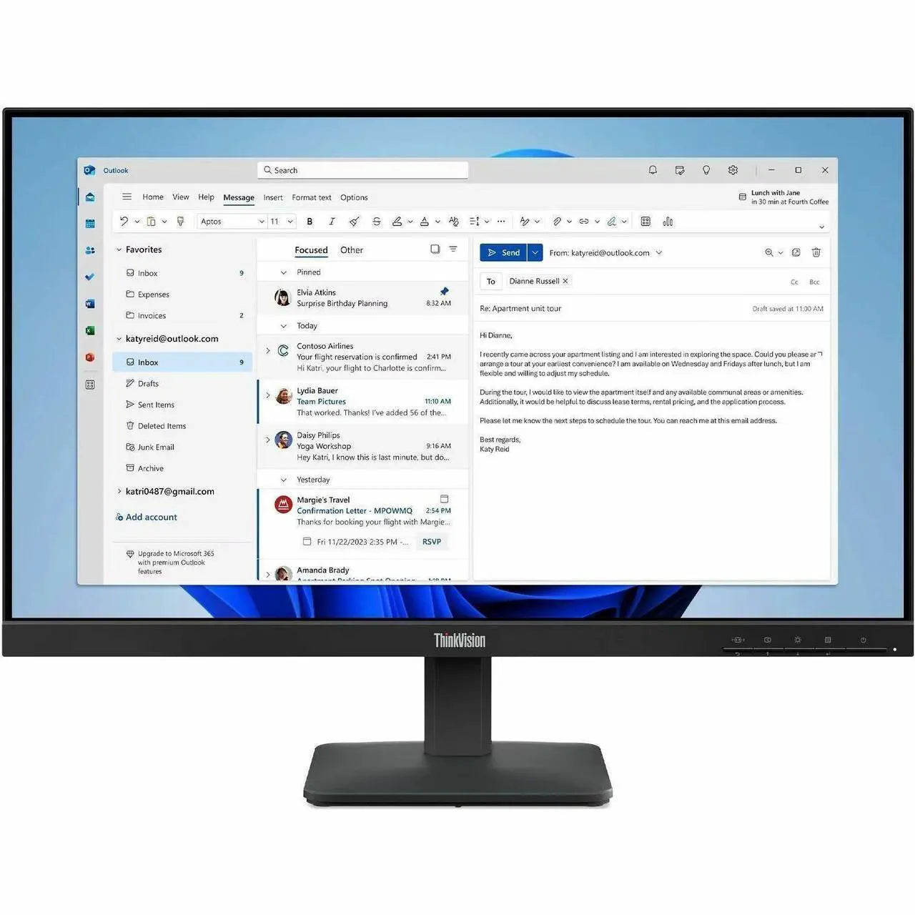 Lenovo ThinkVision S24-4E 24″ (1 year warranty)